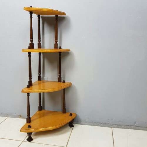 A stunning tall four-tier "Whatnot" display shelf in great condition - perfect for that empty corner