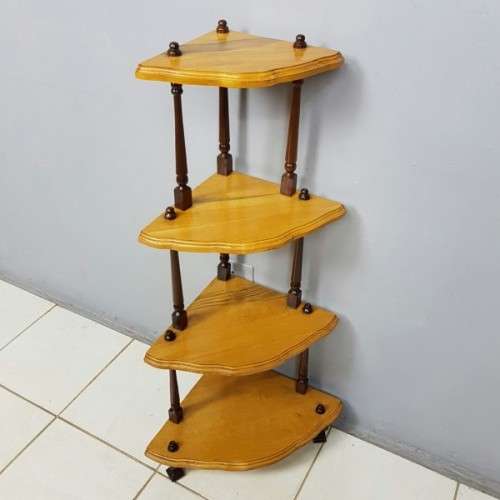 A stunning tall four-tier "Whatnot" display shelf in great condition - perfect for that empty corner