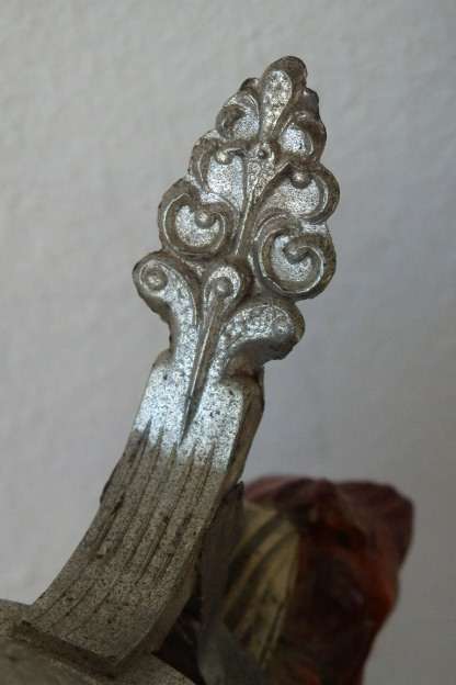 Fabulous vintage German made stoneware lidded Stein w/ traditional hand glazed detailing