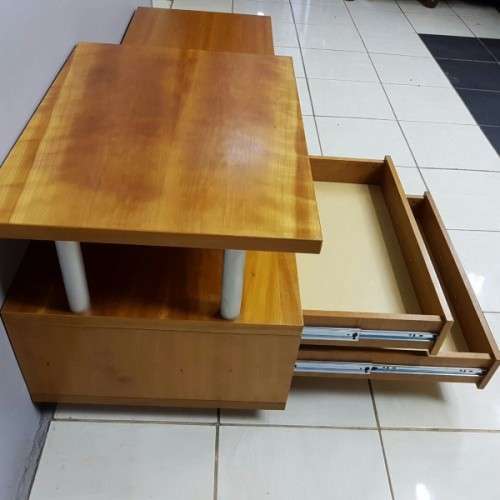 An exquisitely made Cherry wood "entertainment unit" with drawers on castors =  stylish & modern!!!