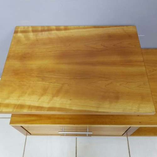 An exquisitely made Cherry wood "entertainment unit" with drawers on castors =  stylish & modern!!!