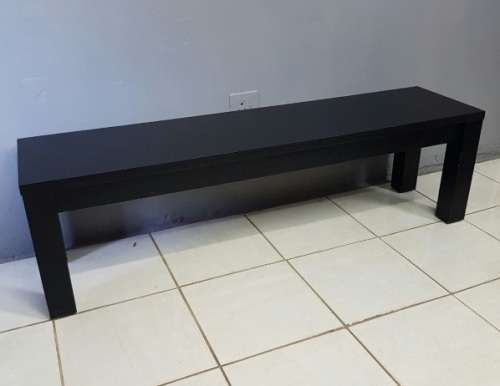 A fabulous long (1.6m) Ebony stained bench - perfect in front of a bed or alongside a dining table