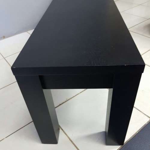 A fabulous long (1.6m) Ebony stained bench - perfect in front of a bed or alongside a dining table