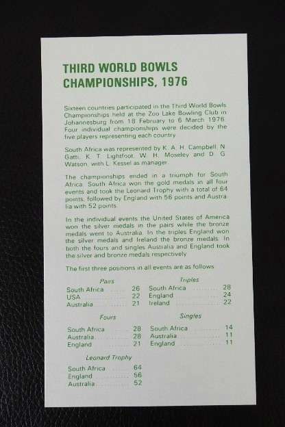 An RSA (1976) 'Congratulations South Africa' first day cover w/ stamps - Signed by winning team!