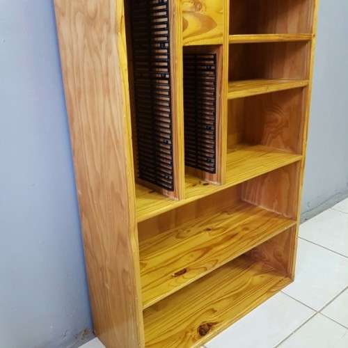 An awesome tall compact book case/ CD & DVD/ display stand with CD slots in great condition