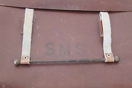 An awesome vintage genuine leather sheet music satchel/ carry bag with loads of space inside