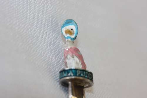 A Gorgeous "Beatrix Potter's" Jemima Puddle-Duck hand painted figural spoon by Micado