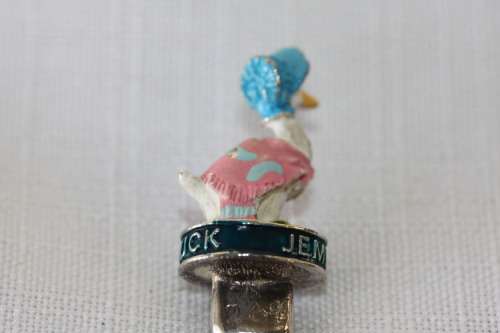 A Gorgeous "Beatrix Potter's" Jemima Puddle-Duck hand painted figural spoon by Micado