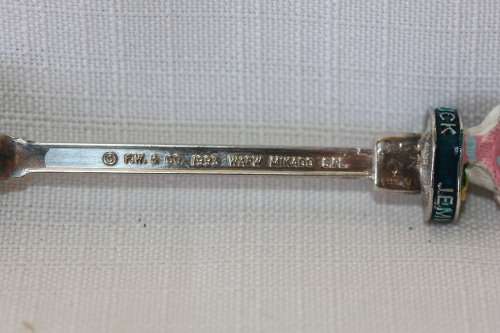 A Gorgeous "Beatrix Potter's" Jemima Puddle-Duck hand painted figural spoon by Micado