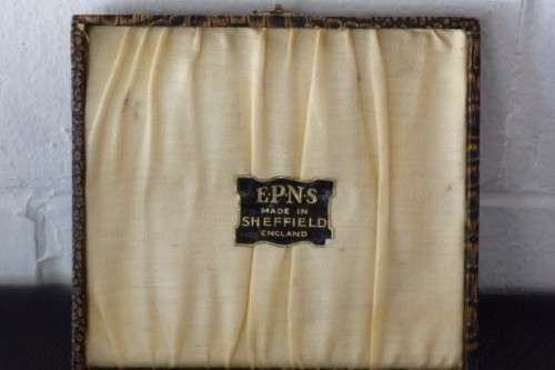 A superb boxed set of six English made EPNS silver plated "Apostle" teaspoons in stunning condition