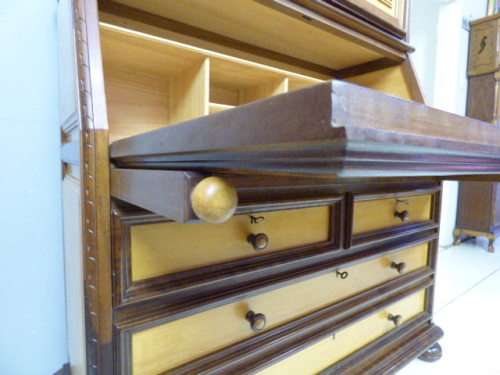 An exquisite large solid yellow wood & Imbuia Abbatant (Secretaire) cabinet, stylish & classy!!!