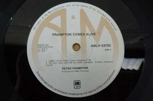 A wonderful Peter Frampton "Frampton Comes Alive!" (1976) double-vinyl LP in incredible condition