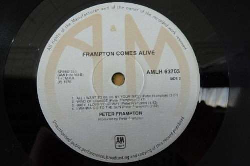 A wonderful Peter Frampton "Frampton Comes Alive!" (1976) double-vinyl LP in incredible condition