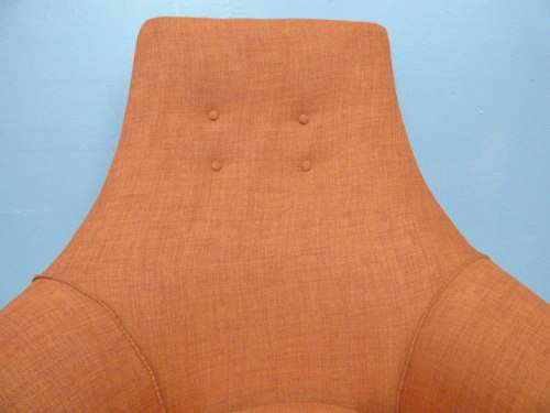 Two fabulous newly upholstered funky vintage retro "egg" chairs in excellent condition - a rare find