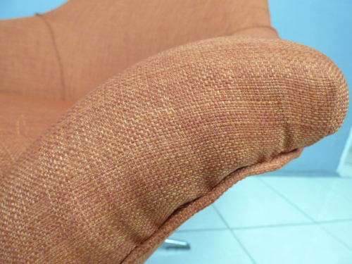 Two fabulous newly upholstered funky vintage retro "egg" chairs in excellent condition - a rare find