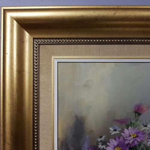 **RS17** Original "Marie Vermeulen" still life painting framed in a stunning frame, Investment art