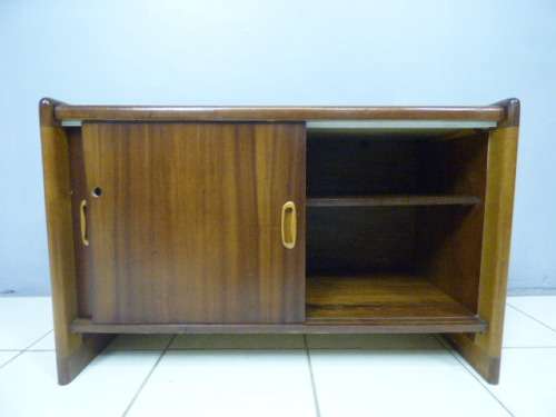 A stunning Teak cabinet with sliding doors and loads of space!! Lovely in a home or office!!!