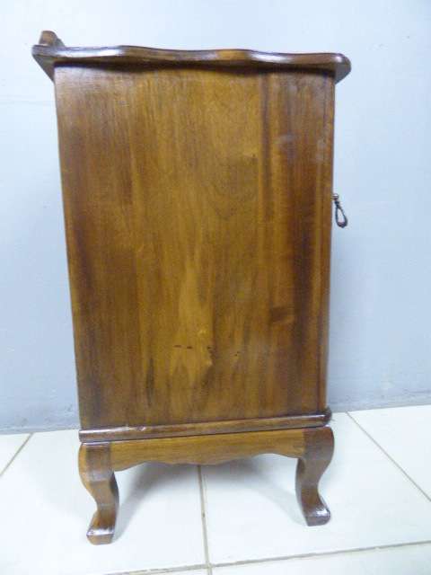A beautiful, stylish vintage Imbuia pedestal w a large shelved cupboard. Lovely in all rooms!!
