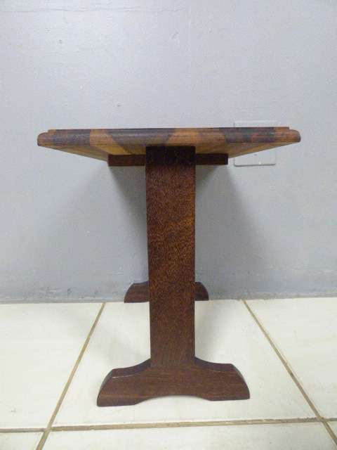 A gorgeous solid Stink wood occasional/ display/ side table - perfect in your living rooms!!