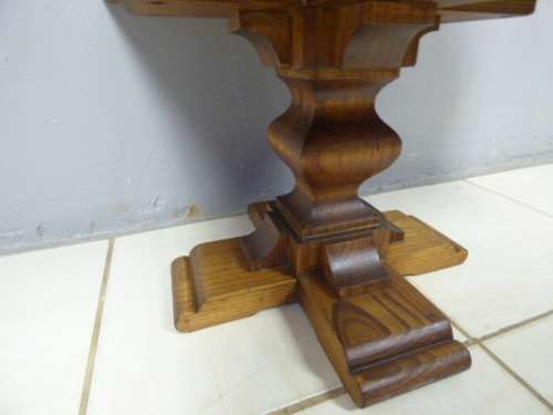 A beautiful, large stylish pine pedestal with a drawer. Chunky, solid furniture!! RS17Sale