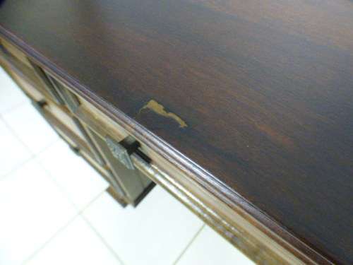 A stunning vintage 7-drawer solid teak w leather inlays office/ executives desk in awesome condition