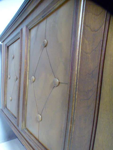 A stunning vintage 7-drawer solid teak w leather inlays office/ executives desk in awesome condition