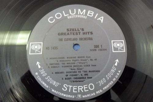 An awesome The Cleveland Orchestra "Szell's Greatest Hits" vinyl LP in great condition RS17