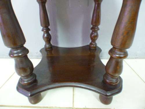 Gorgeous, heavy dark wood occasional/ display/ side table, perfect in your living rooms!! - RS17Sale