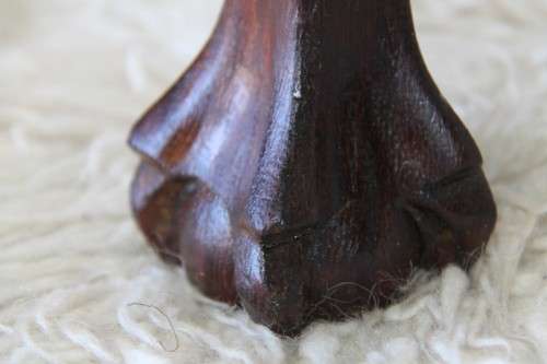 A superb scalloped edge solid oak ball and claw occasional table in wonderful condition