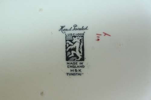 A rare antique H&K Tunstall "Luscious" series hand painted fruit bowl in superb condition - RS17Sale