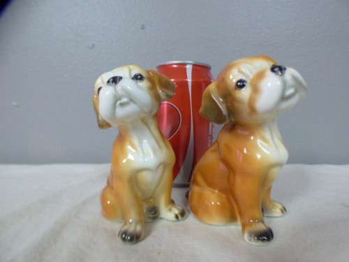 Two lovely bone china dogs for your collection of figurines. Very pretty on display - RS17Sale