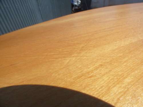 A fabulous vintage solid yellow wood & imbuia 6 seater dining room table, beautiful & elegant!!!