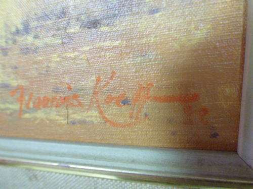 ***price reduced** Original signed and framed "Francois Koch" Karoo bush veld landscape oil painting