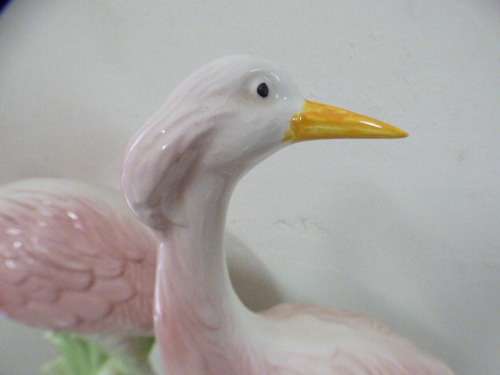 Two very pretty large figurines of birds, lovely to have on display around the home