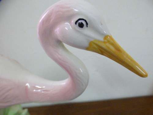 Two very pretty large figurines of birds, lovely to have on display around the home