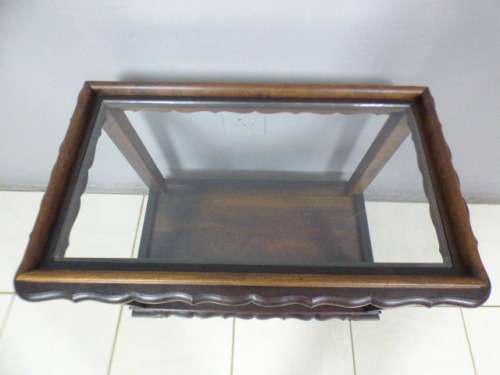 Magnificent vintage ball & claw glass top butlers tray/display table in amazing condition!!!
