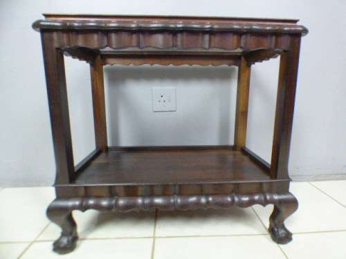 Magnificent vintage ball & claw glass top butlers tray/display table in amazing condition!!!