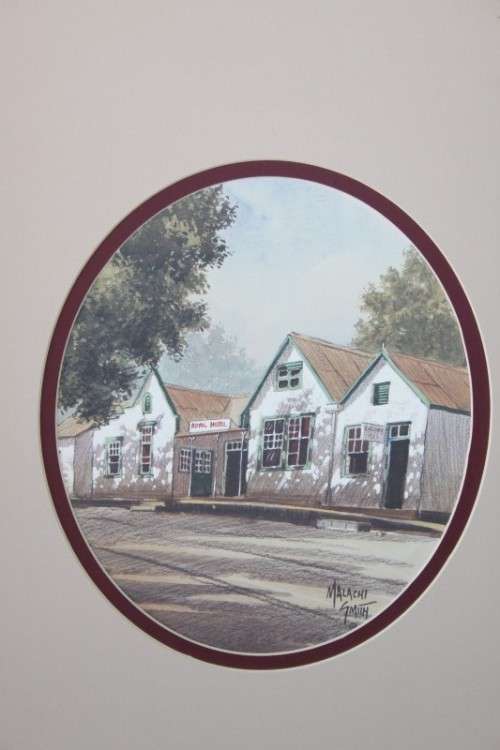 A set of four stunning (larger) signed Malachi Smith prints; unframed & in broad borders - RS17Sale