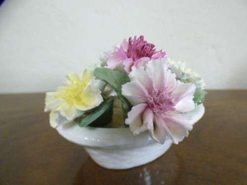 A lovely small Crown Staffordshire ornamental "July" flower arrangement. gorgeous on display.