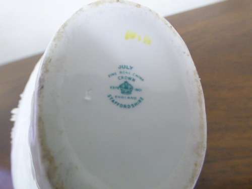 A lovely small Crown Staffordshire ornamental "July" flower arrangement. gorgeous on display.