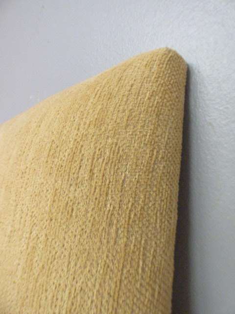 A stunning double bed headboard in a durable quality fabric.