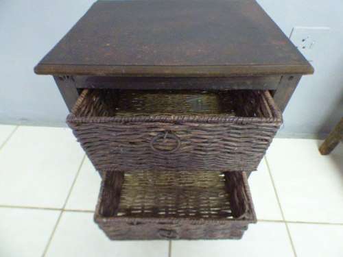 2 lovely two basket drawer bedside pedestals in good condition, perfect to paint. Bid/Pedestal