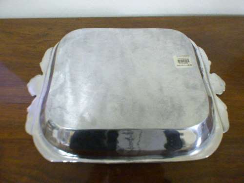 A stunning handmade in Mexico pewter serving dish. Beautiful detail and craftsmanship!!