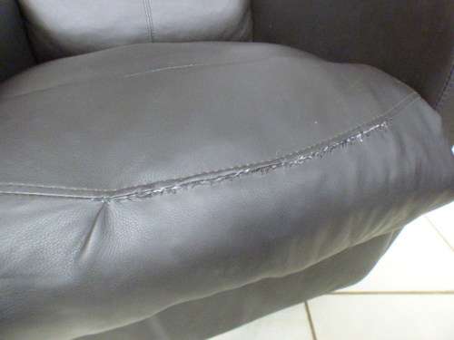 2 beautiful PU leather recliner chairs, fantastic in a sun room, patio, porch!!