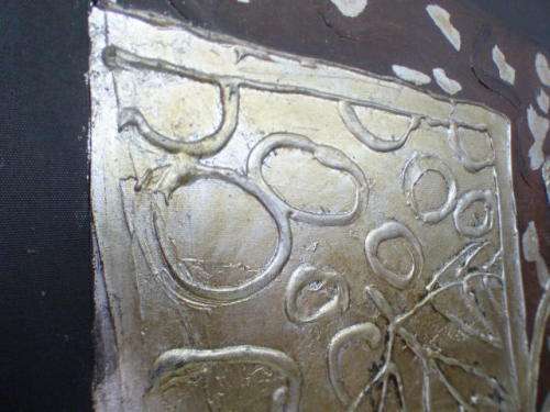 A fabulous x-large abstract oil painting on canvas of a vase - beautiful on a large wall!!!