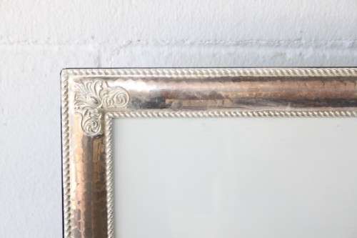 Three beautiful assorted silver metal/ silver plated free standing photo frames