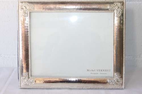 Three beautiful assorted silver metal/ silver plated free standing photo frames