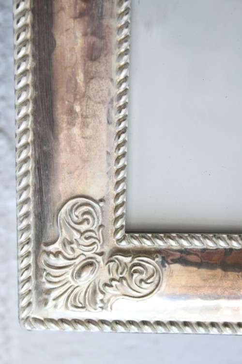 Three beautiful assorted silver metal/ silver plated free standing photo frames