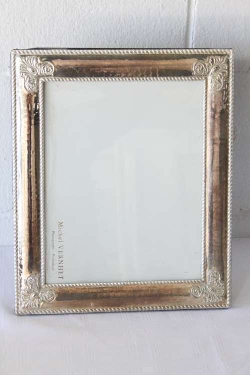 Three beautiful assorted silver metal/ silver plated free standing photo frames