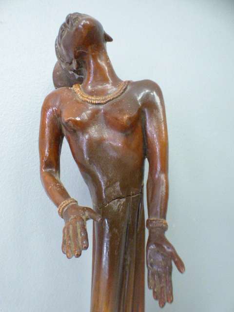 Two spectacular & beautifully hand carved original "Audrey Rudnick" Pod people. Spectacular!!!